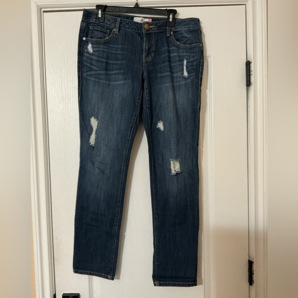 CABI slim boyfriend capri denim jeans sz 8 - Picture 4 of 10